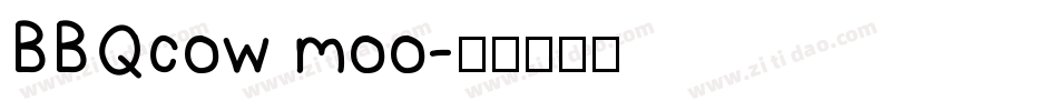 BBQcow moo字体转换